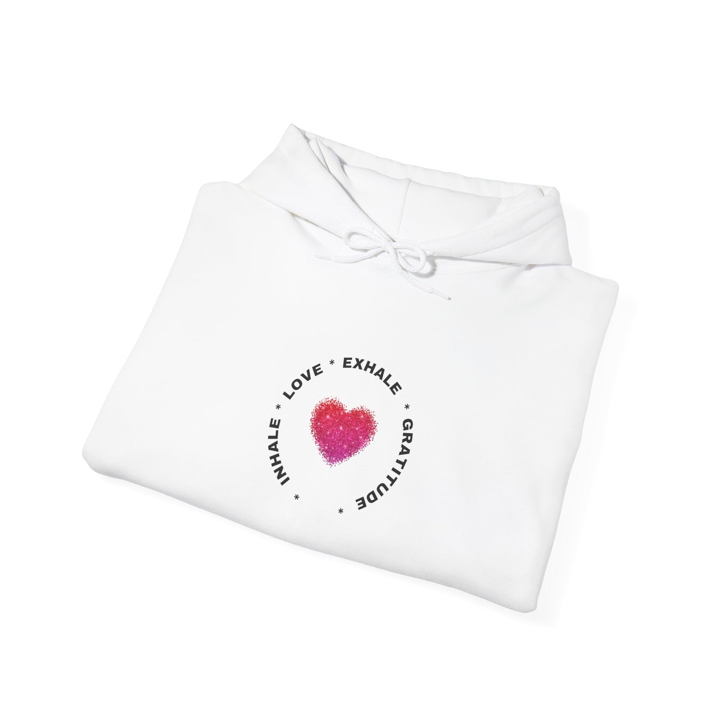 Inhale Love, Exhale Gratitude Unisex Heavy Blend™ Hooded Sweatshirt