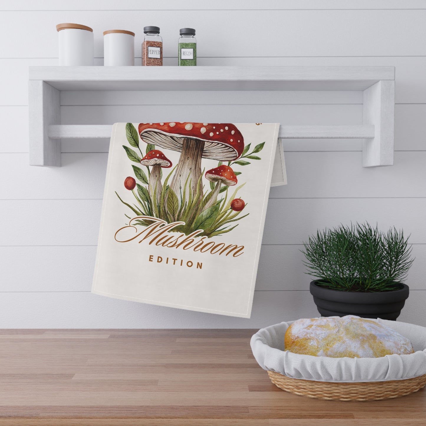 Fall Adventures Mushroom Edition Tea Towels | 100% Cotton Fall-Themed Kitchen Towels