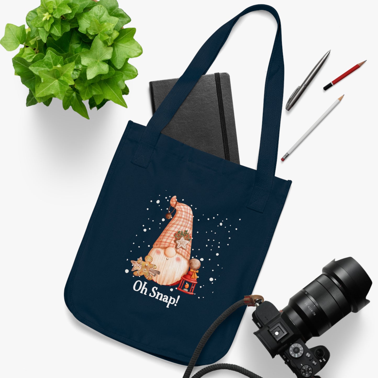 Oh Snap! Organic Canvas Tote Bag