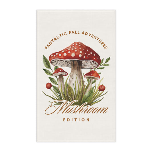 Fall Adventures Mushroom Edition Tea Towels | 100% Cotton Fall-Themed Kitchen Towels