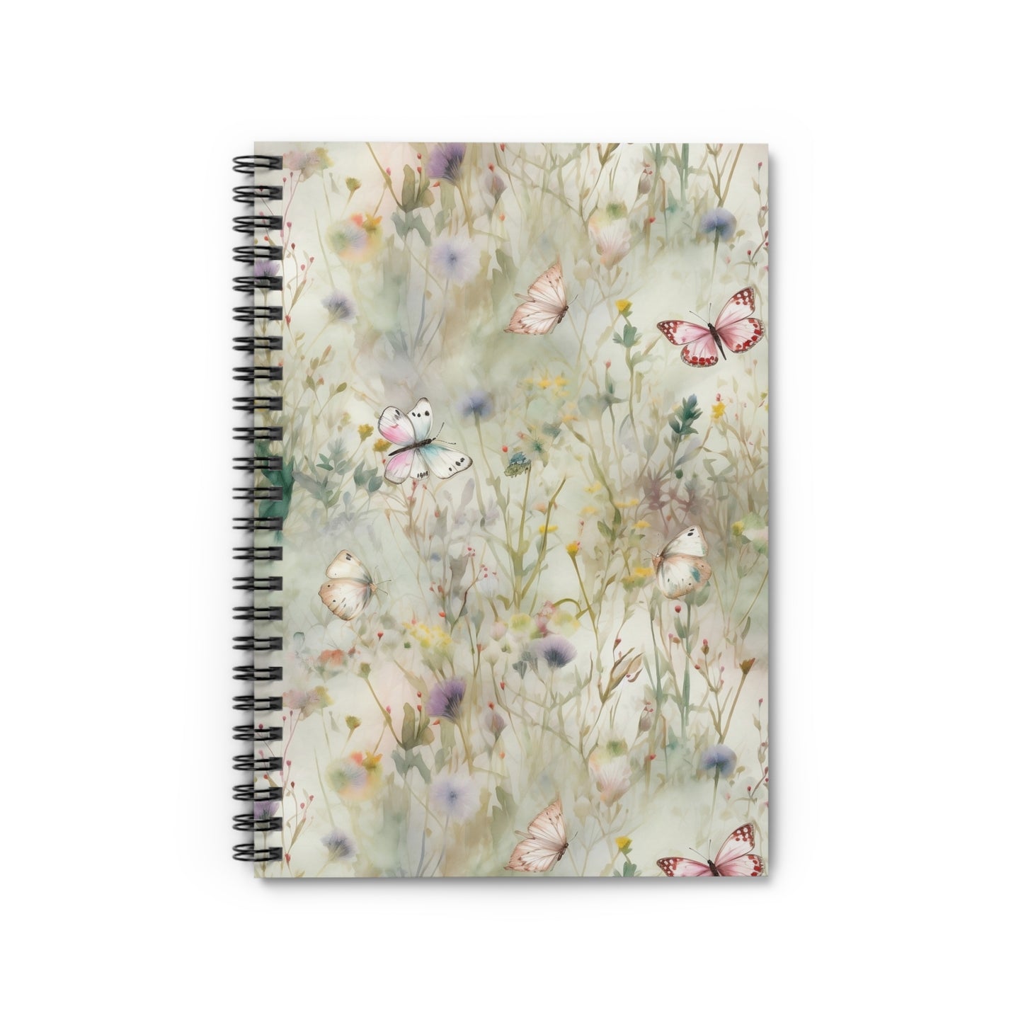 Botanical Butterflies  Spiral Notebook - Ruled Line