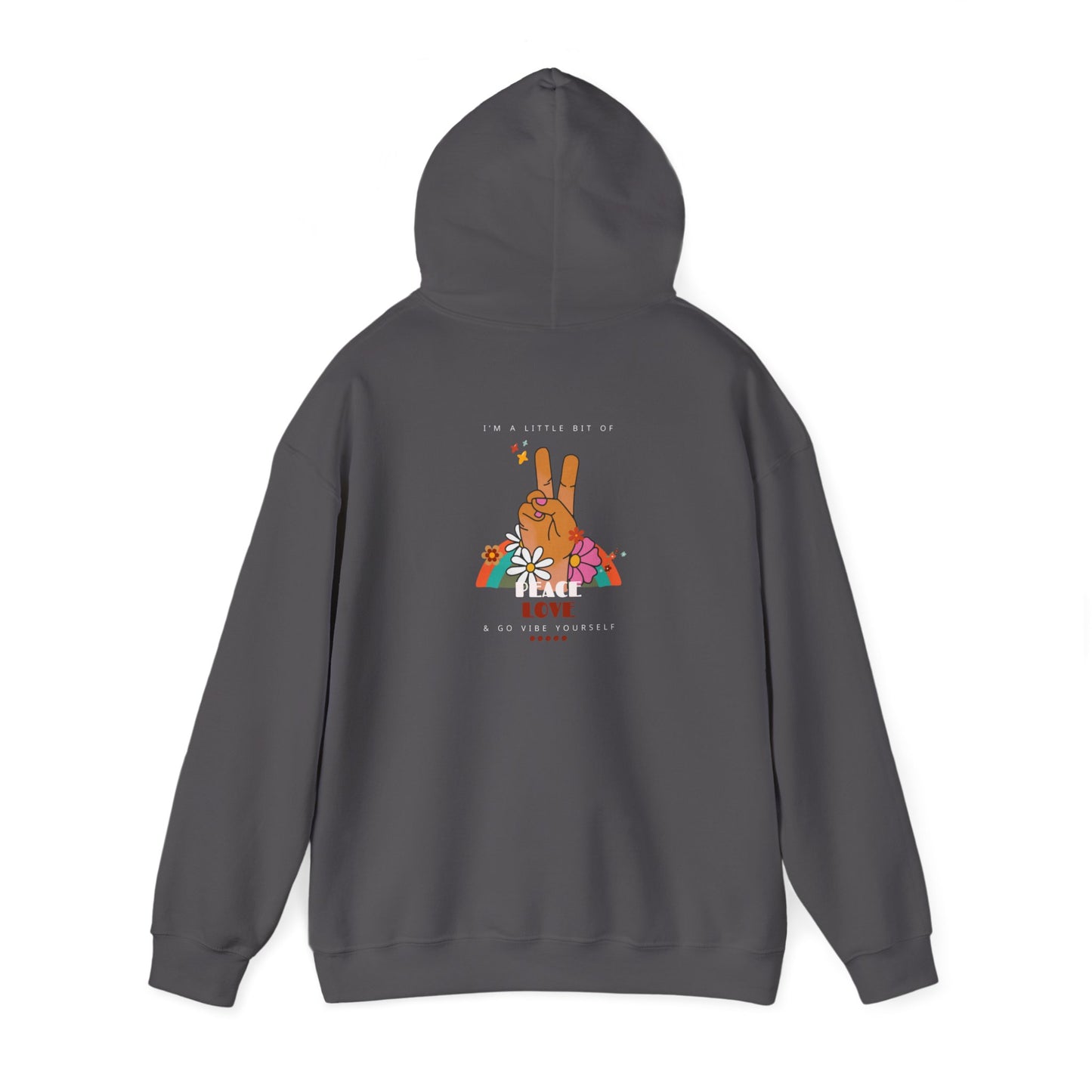 Peace, Love, Go Vibe Yourself Unisex Heavy Blend™ Hooded Sweatshirt