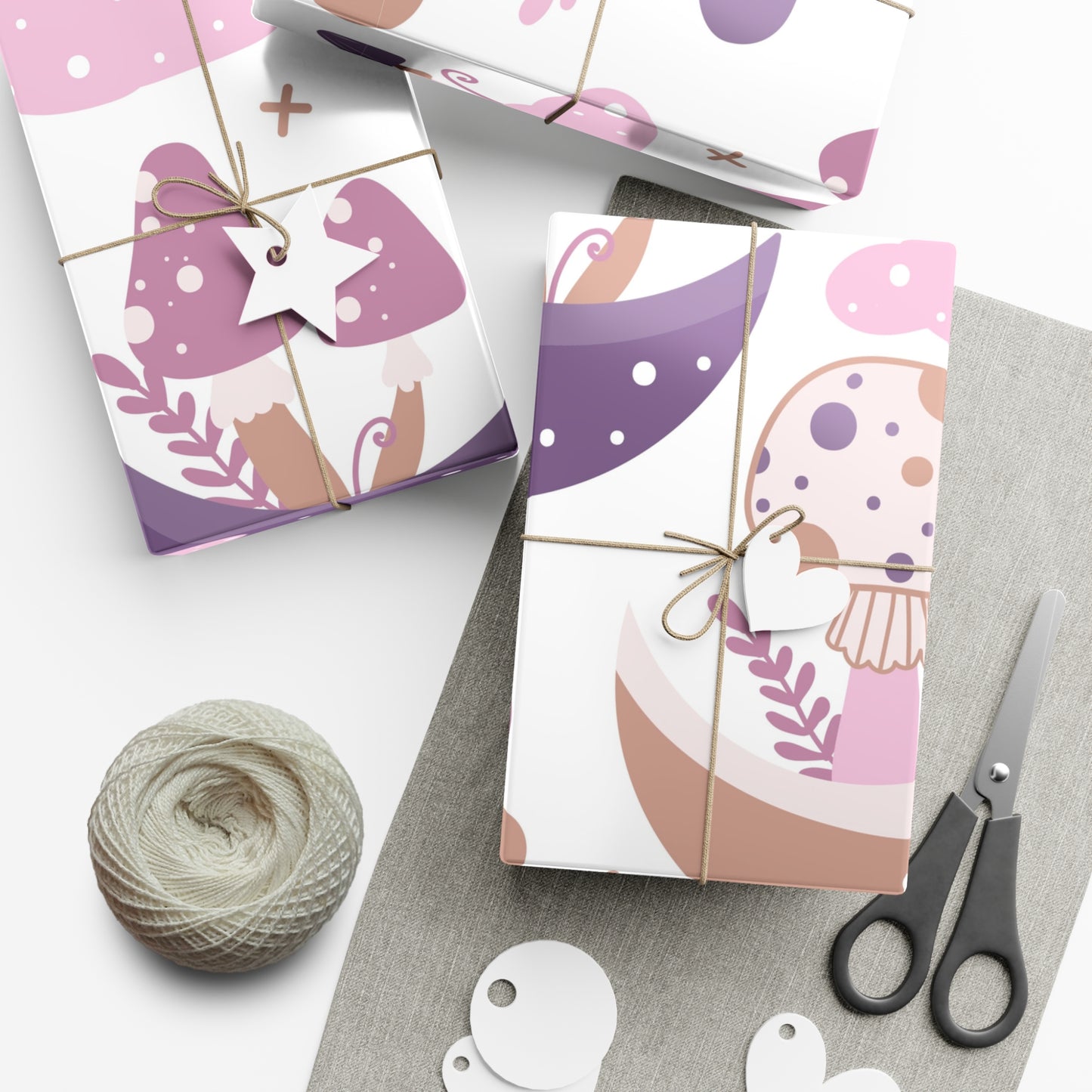 Mushroom Garden Gift Wrap Papers