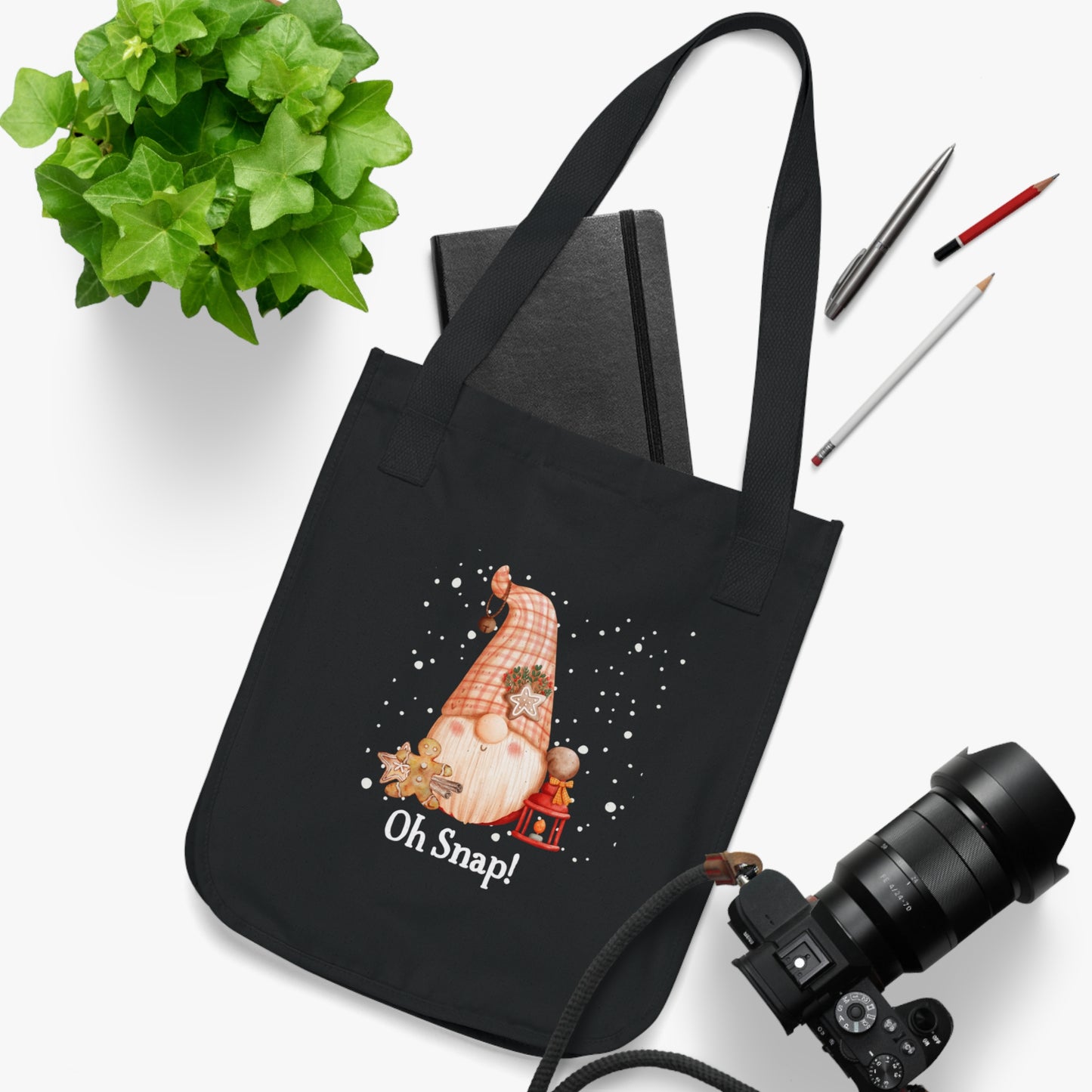 Oh Snap! Organic Canvas Tote Bag