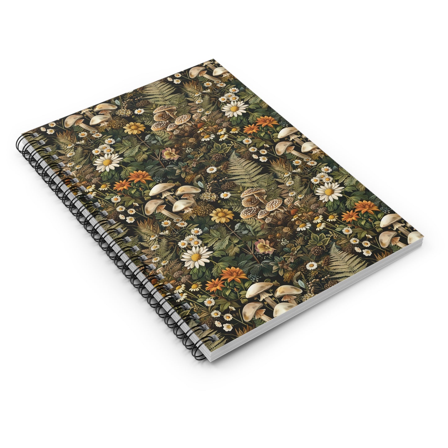 Woodland Flora Spiral Notebook - Ruled Line