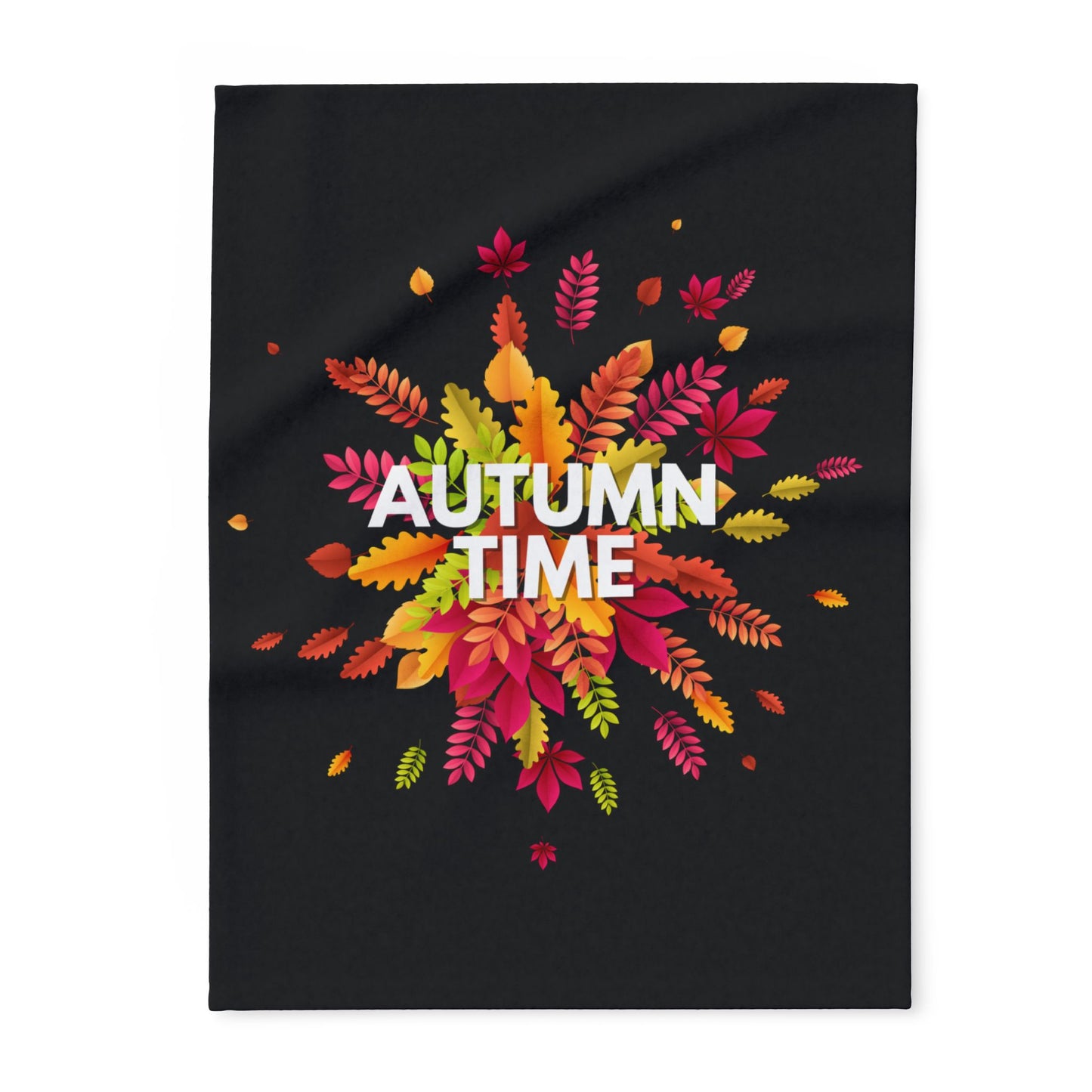 Autumn Time Arctic Fleece Blanket | Cozy Fall-Themed Throw