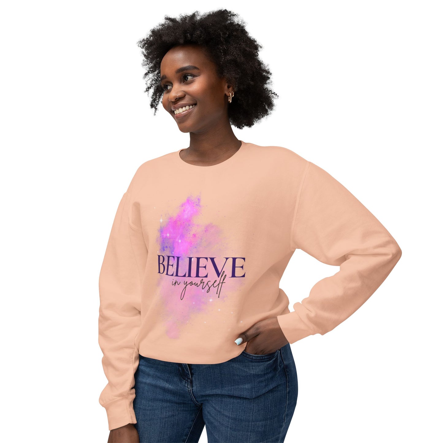 Believe in yourself Unisex Lightweight Crewneck Sweatshirt