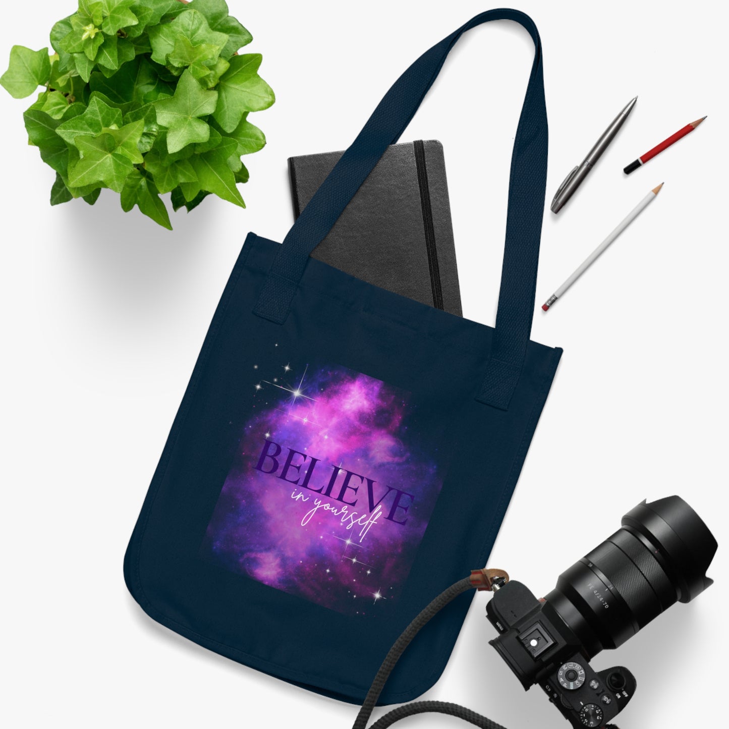 Believe in yourself Organic Canvas Tote Bag