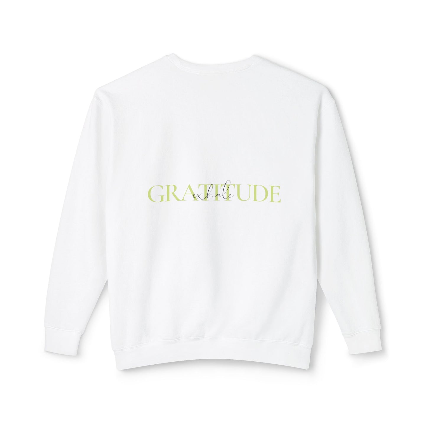 Breathe in Love, Exhale Gratitude Unisex Lightweight Crewneck Sweatshirt