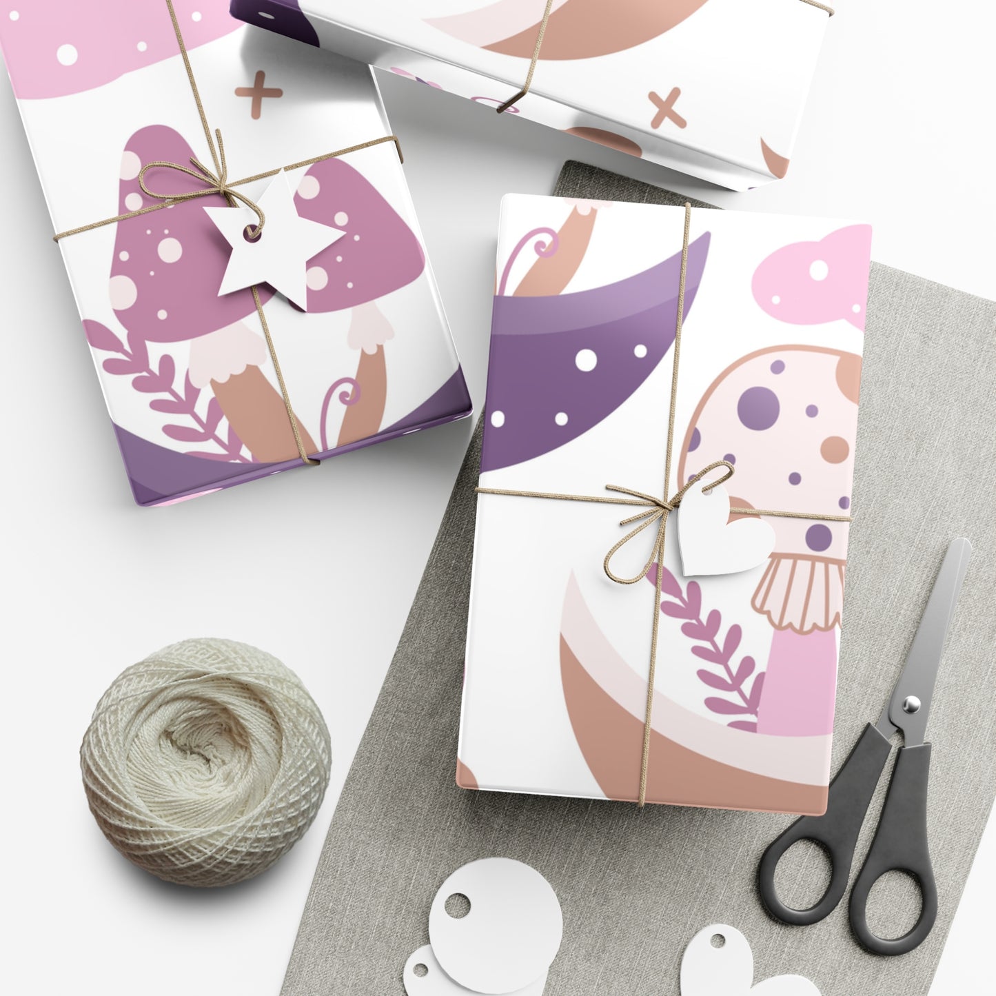 Mushroom Garden Gift Wrap Papers