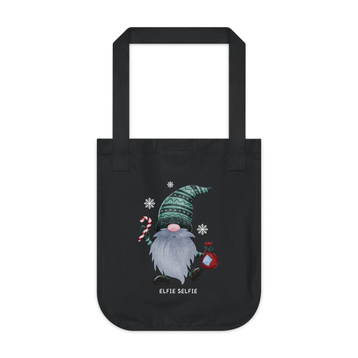 Elfie Selfie Organic Canvas Tote Bag