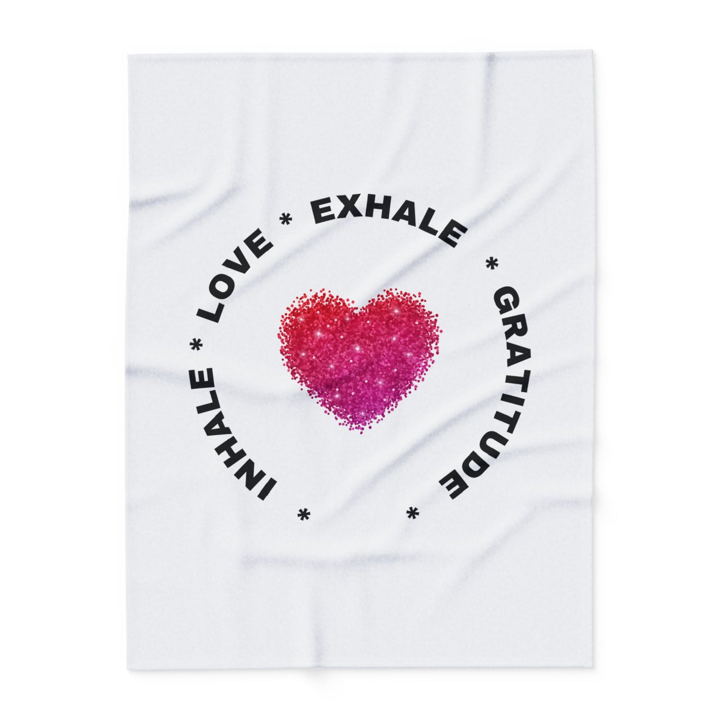 Inhale the good shit, exhale the bullshit! Arctic Fleece Blanket | Cozy Throw Blanket