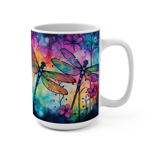 Watercolor Fireflies Mug 15oz