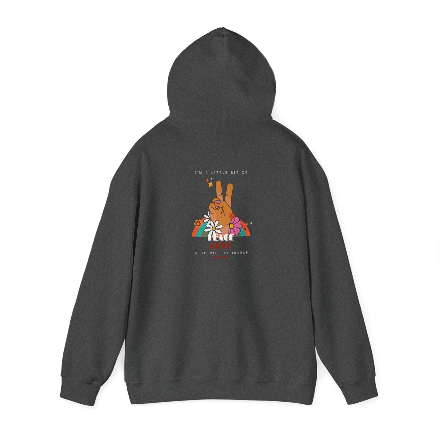 Peace, Love, Go Vibe Yourself Unisex Heavy Blend™ Hooded Sweatshirt