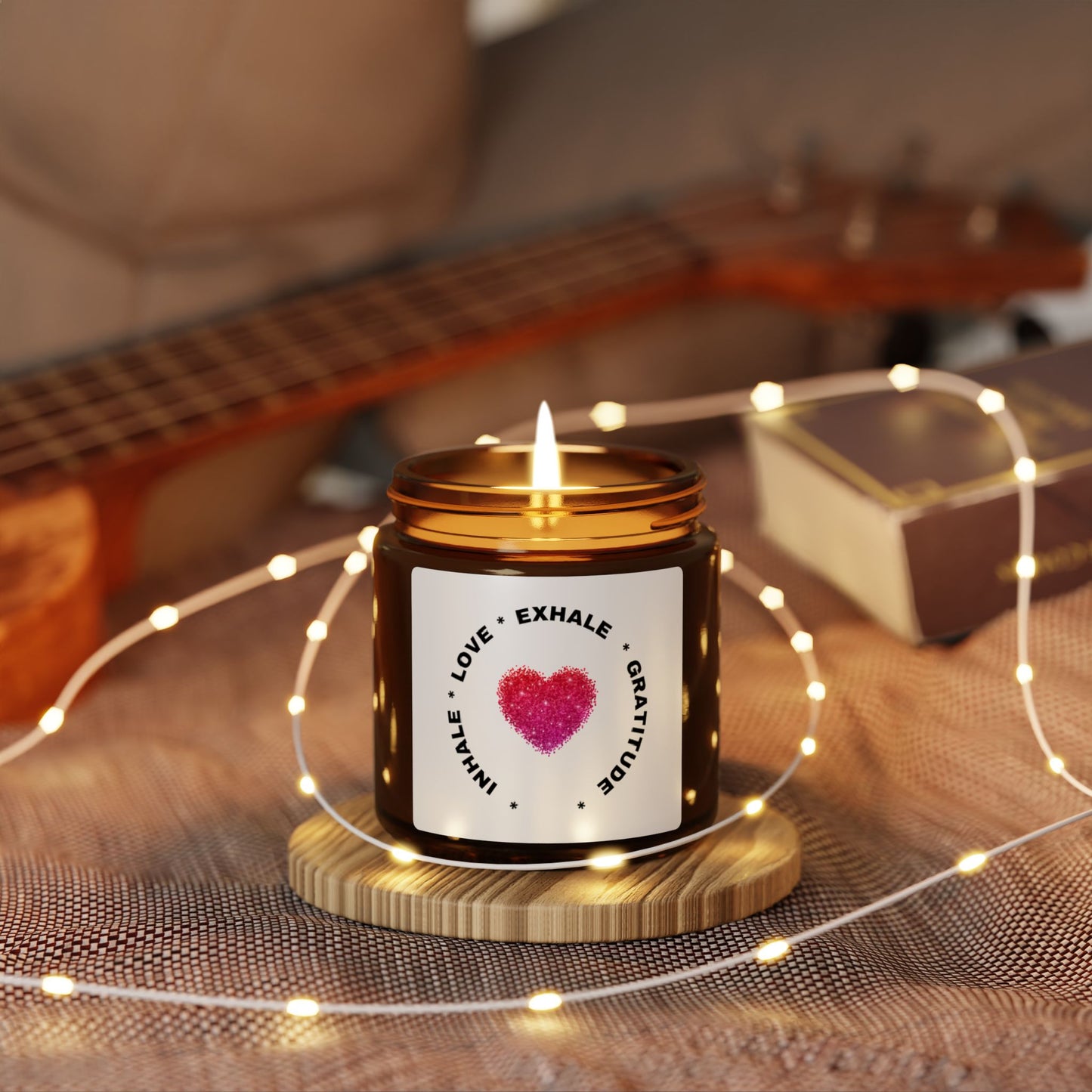 Inhale Love, Exhale Gratitude Aromatherapy in Amber Jar