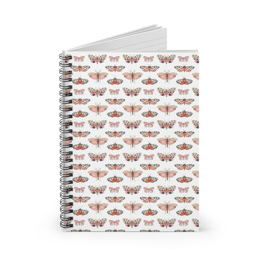 Butterflies Spiral Notebook - Ruled Line