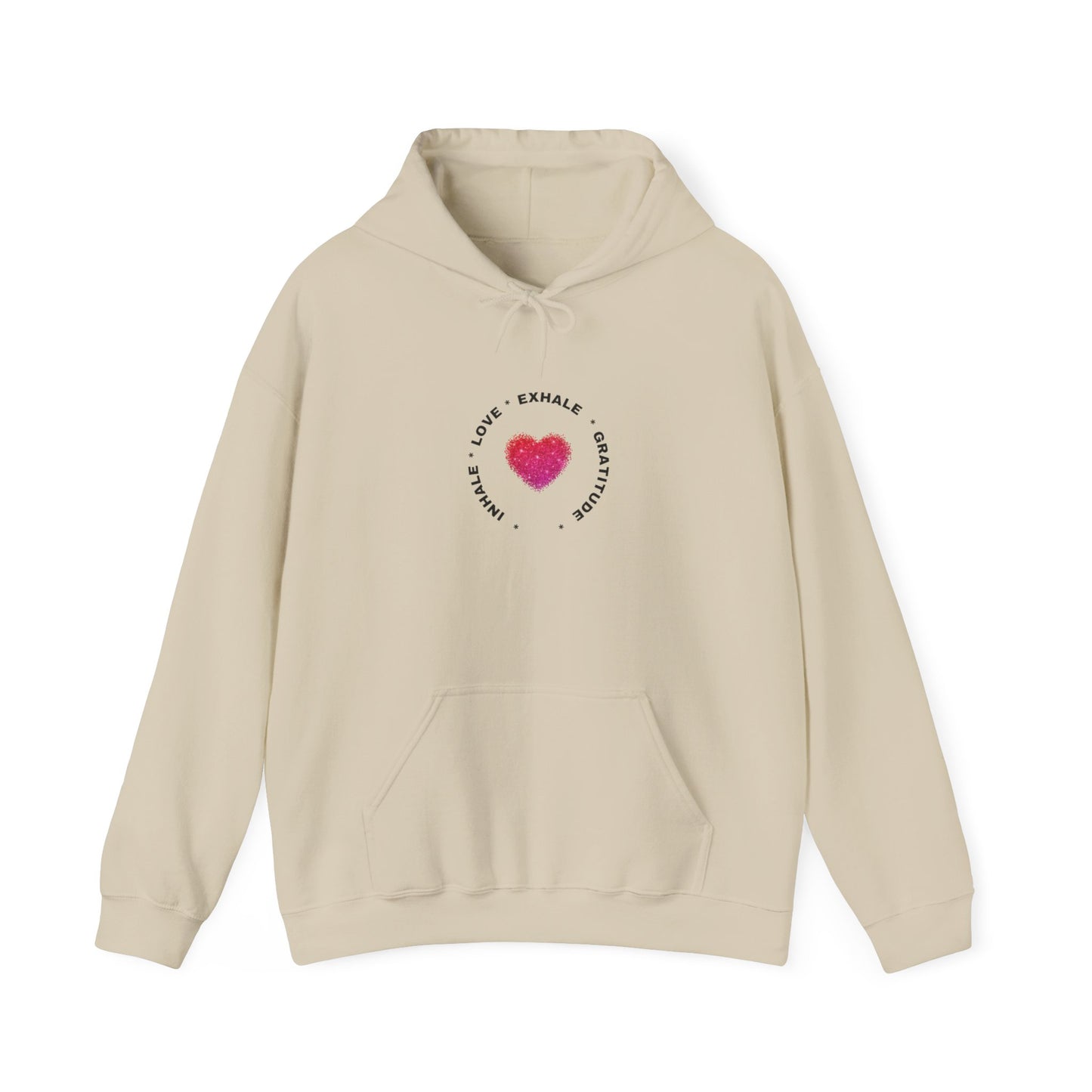 Inhale Love, Exhale Gratitude Unisex Heavy Blend™ Hooded Sweatshirt