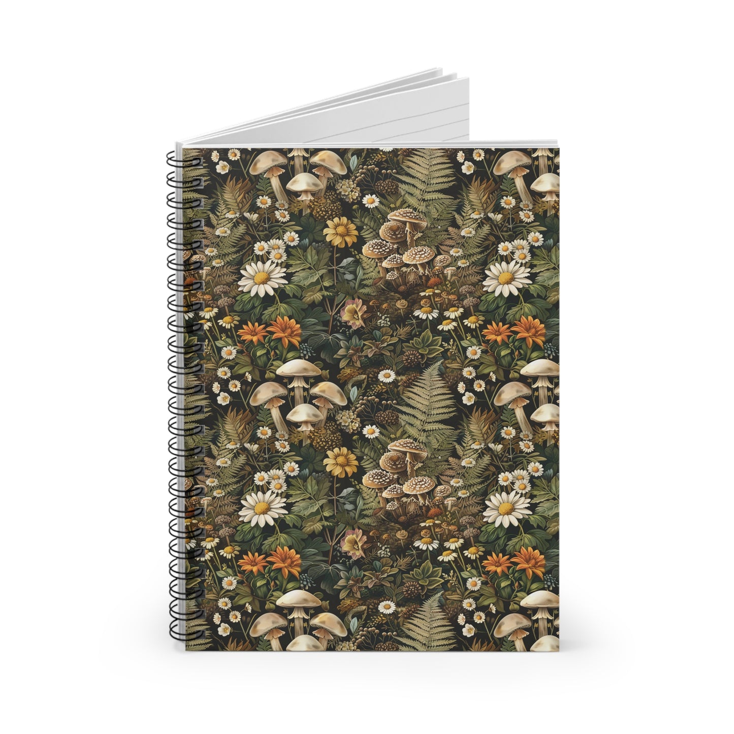 Woodland Flora Spiral Notebook - Ruled Line