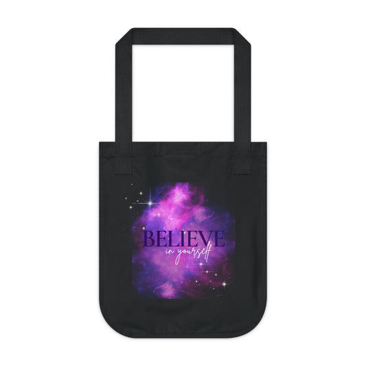 Believe in yourself Organic Canvas Tote Bag