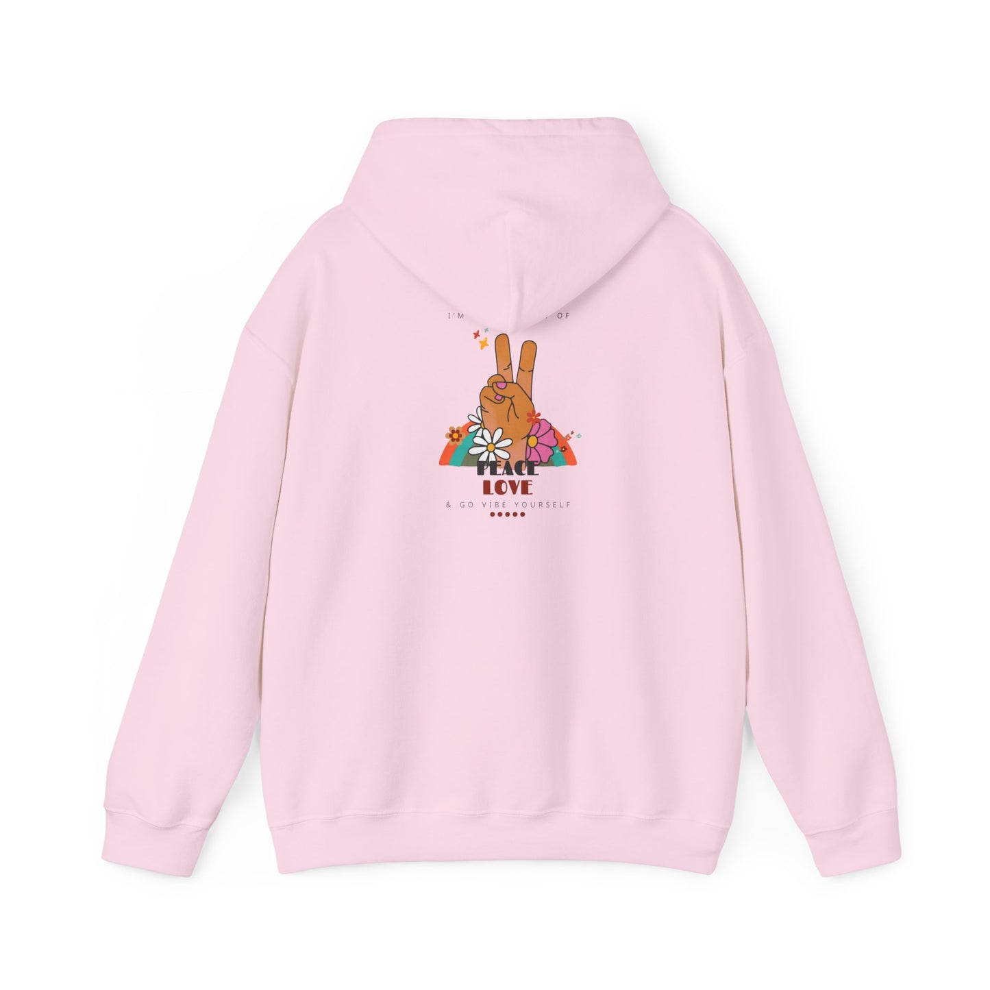 Peace, Love, Go Vibe Yourself Unisex Heavy Blend™ Hooded Sweatshirt