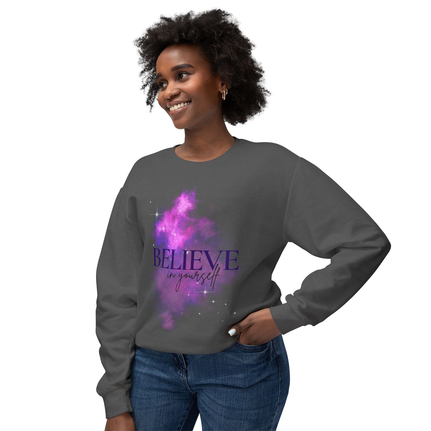 Believe in yourself Unisex Lightweight Crewneck Sweatshirt