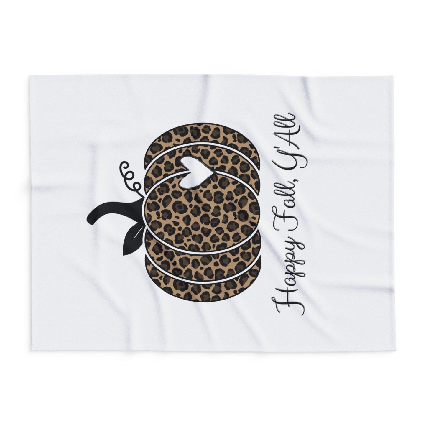 Happy Fall Y'all Arctic Fleece Blanket | Cozy Autumn-Themed Throw Blanket