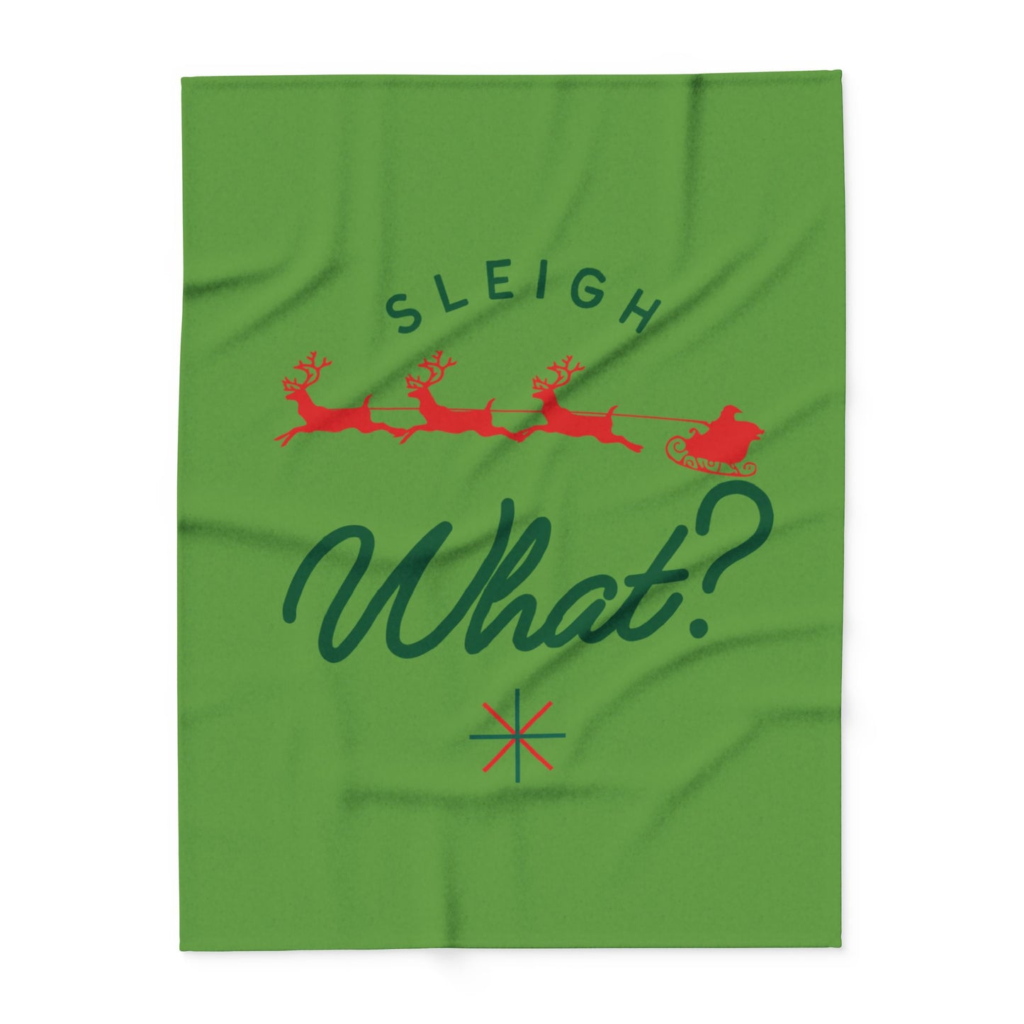 Sleight What? Arctic Fleece Blanket | Cozy Holiday-Themed Throw Blanket