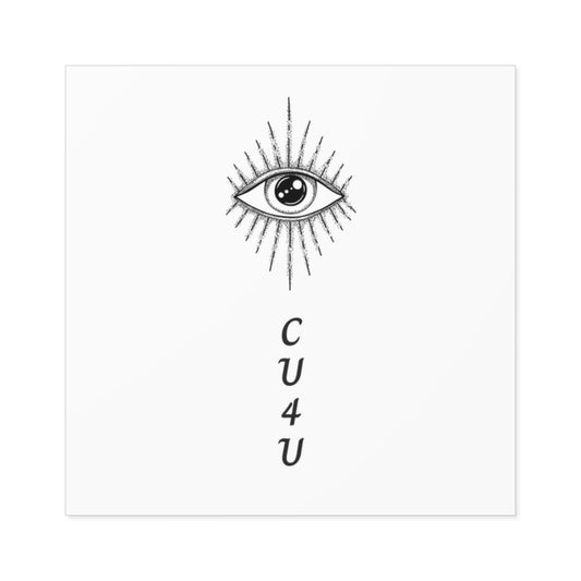 I see you for you Square Stickers, Indoor\Outdoor