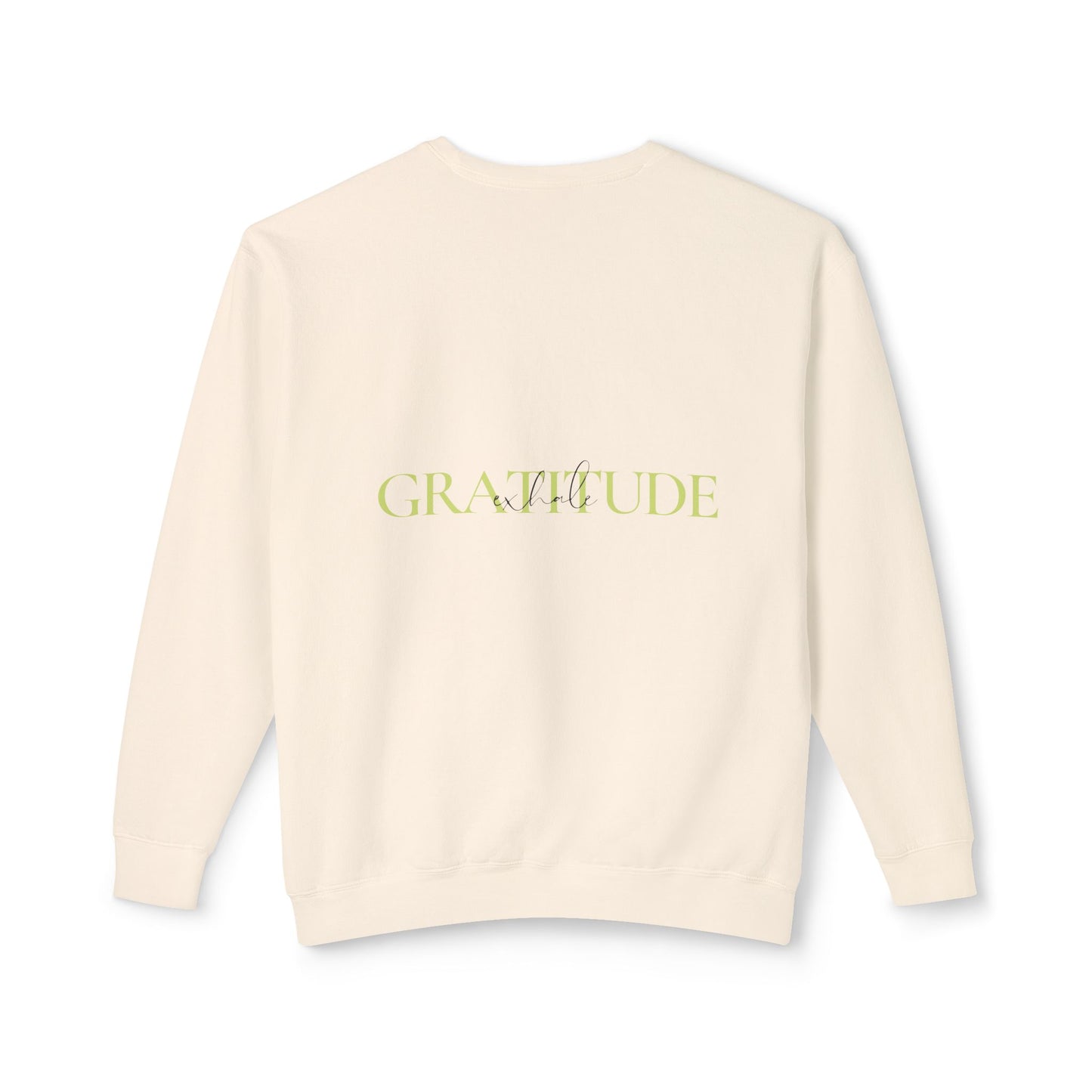 Breathe in Love, Exhale Gratitude Unisex Lightweight Crewneck Sweatshirt