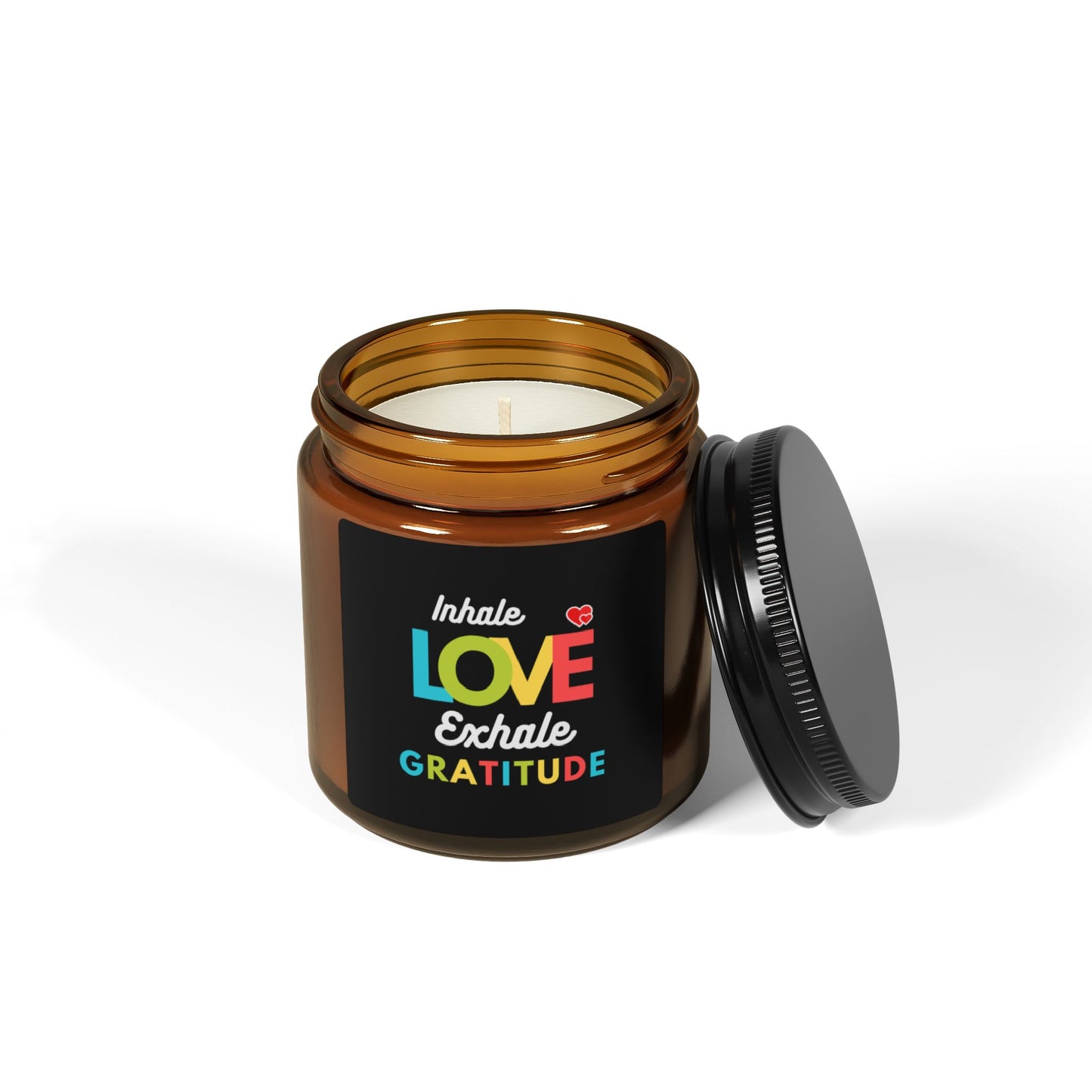 Inhale Love, Exhale Gratitude Aromatherapy in Amber Jar