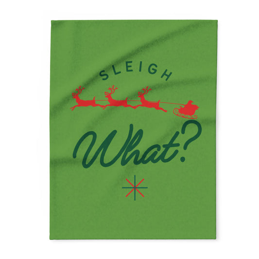 Sleight What? Arctic Fleece Blanket | Cozy Holiday-Themed Throw Blanket