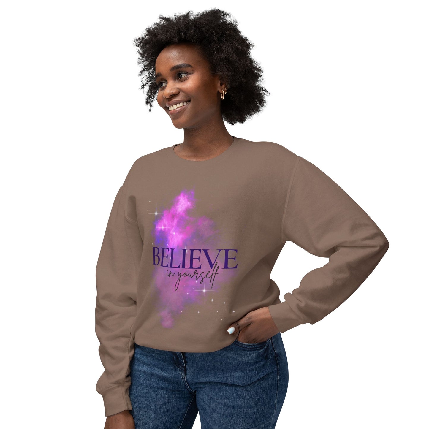 Believe in yourself Unisex Lightweight Crewneck Sweatshirt