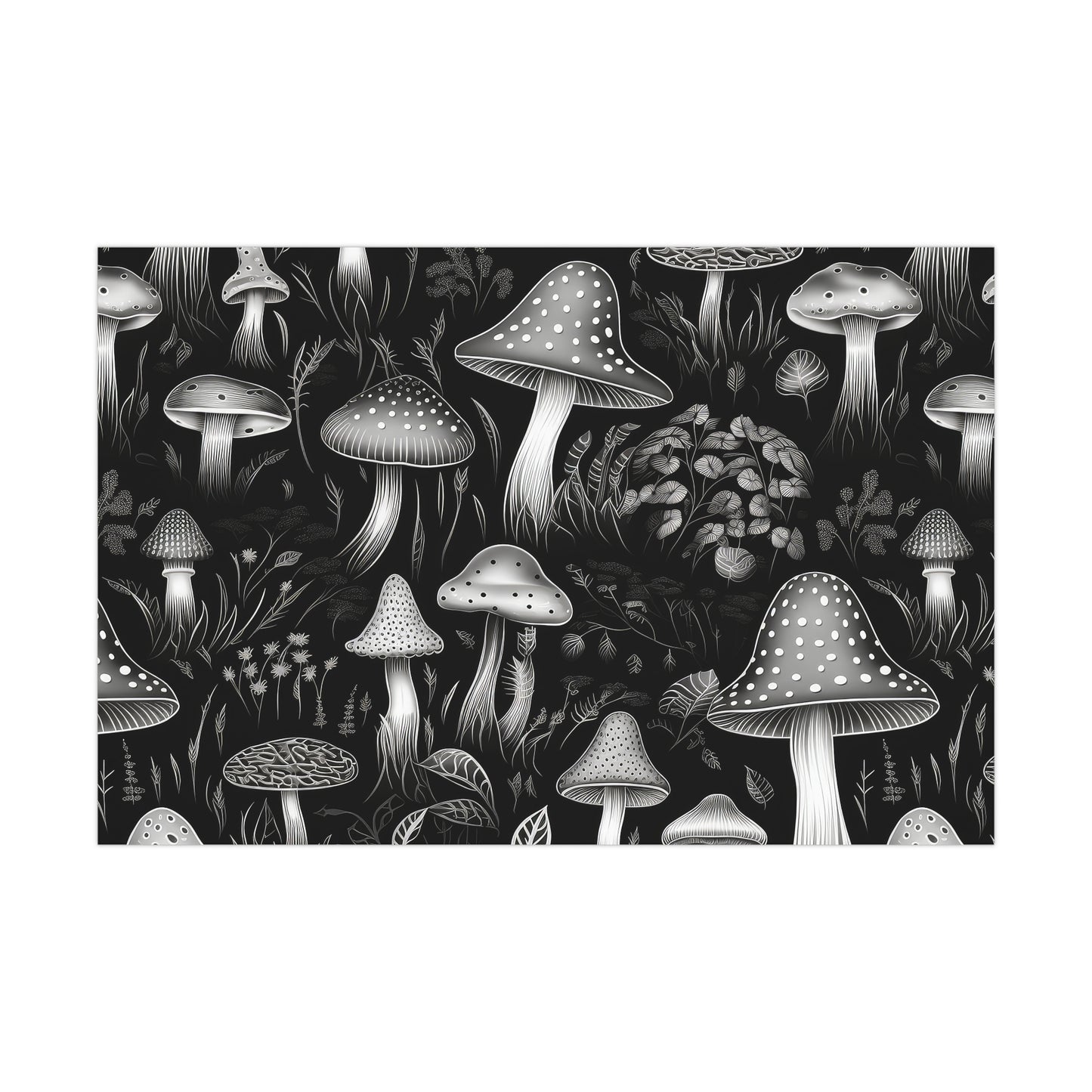 Mushroom Gift Wrap Papers