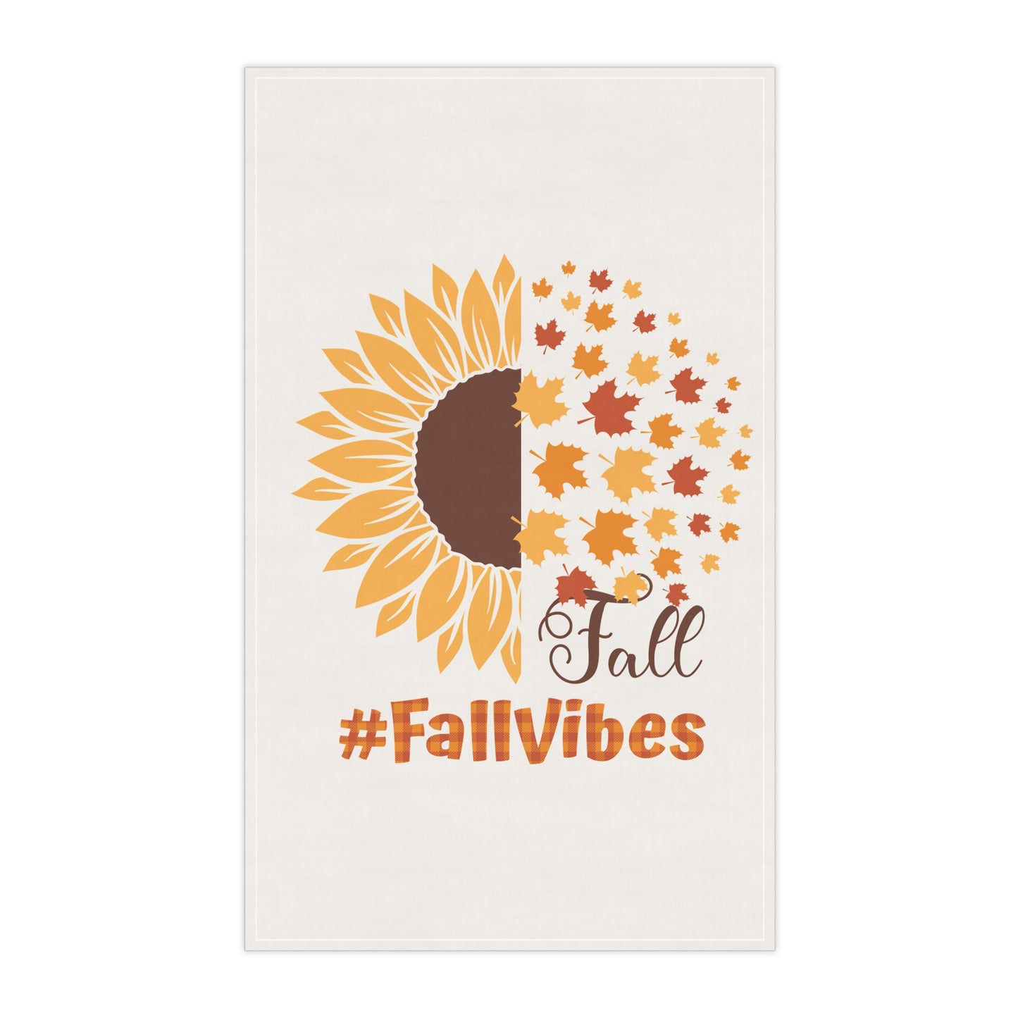 Fall Vibes Tea Towels | 100% Cotton Autumn-Themed Kitchen Towels