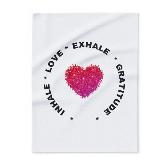 Inhale the good shit, exhale the bullshit! Arctic Fleece Blanket | Cozy Throw Blanket