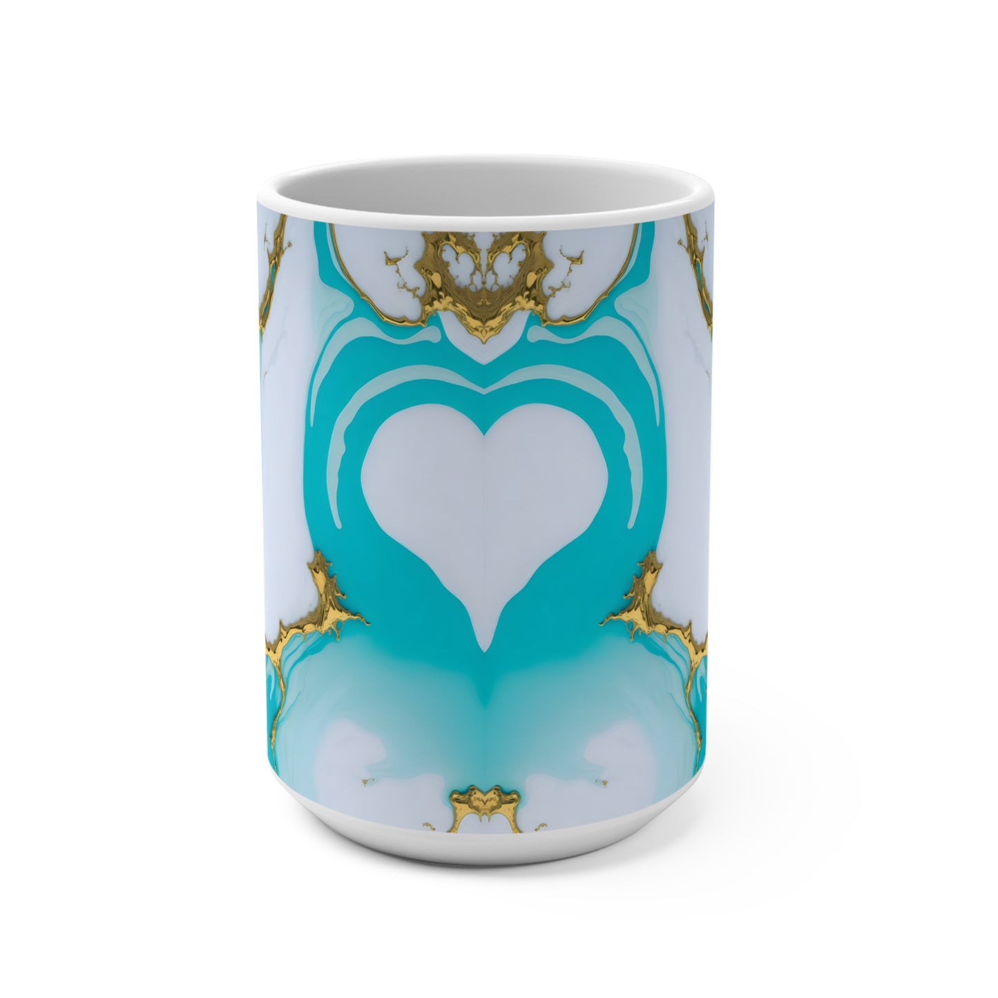 Turquois Marble Mug 15oz