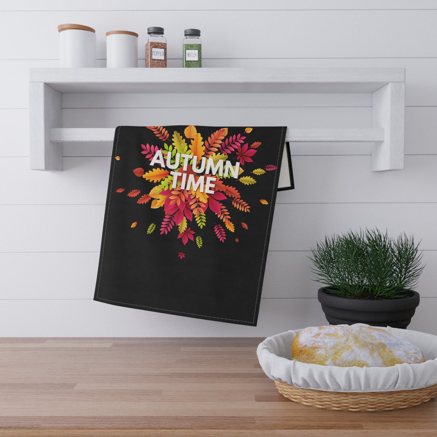 Autumn Time Tea Towels | 100% Cotton Fall-Themed Kitchen Towels