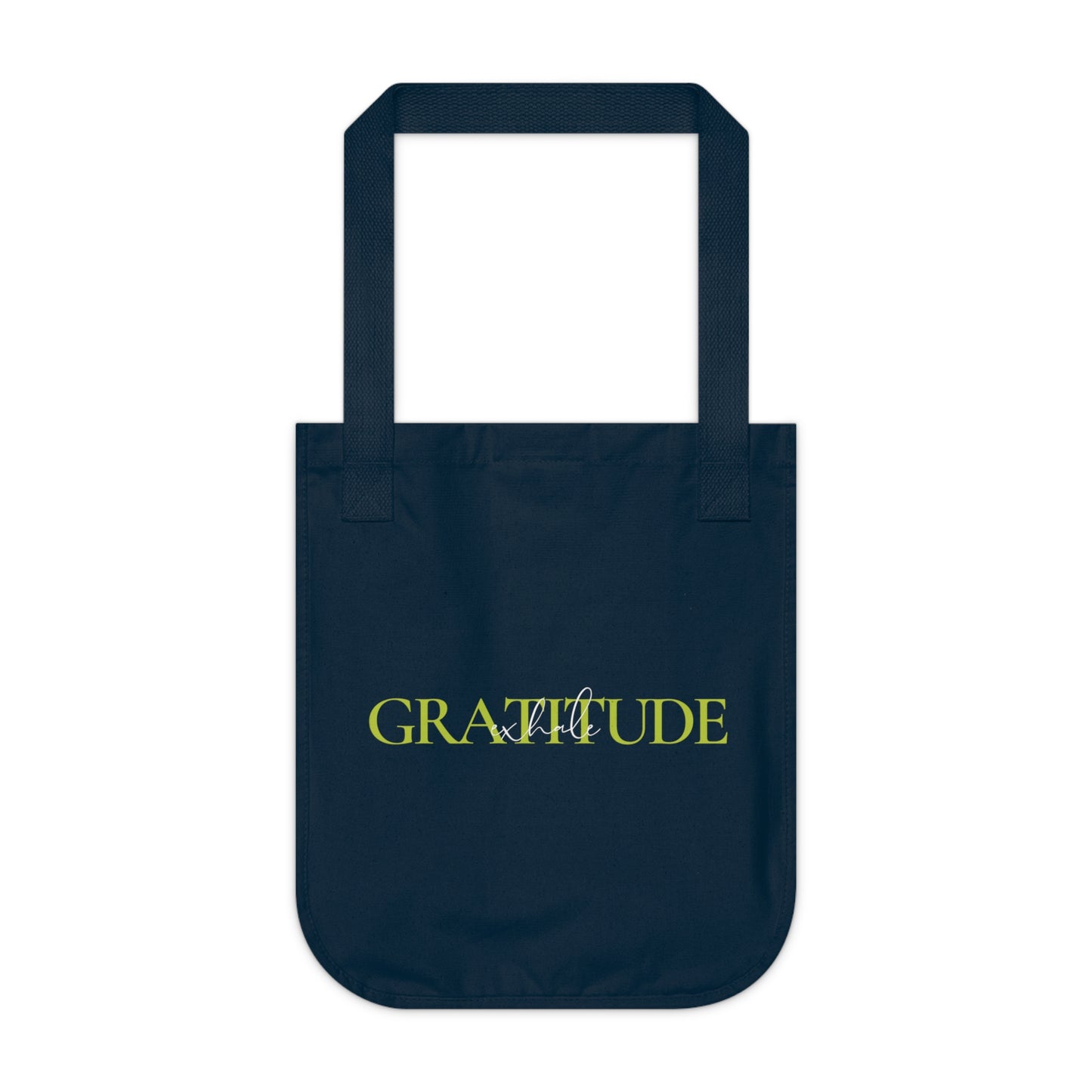 Beathe in love, exhale gratitude Organic Canvas Tote Bag