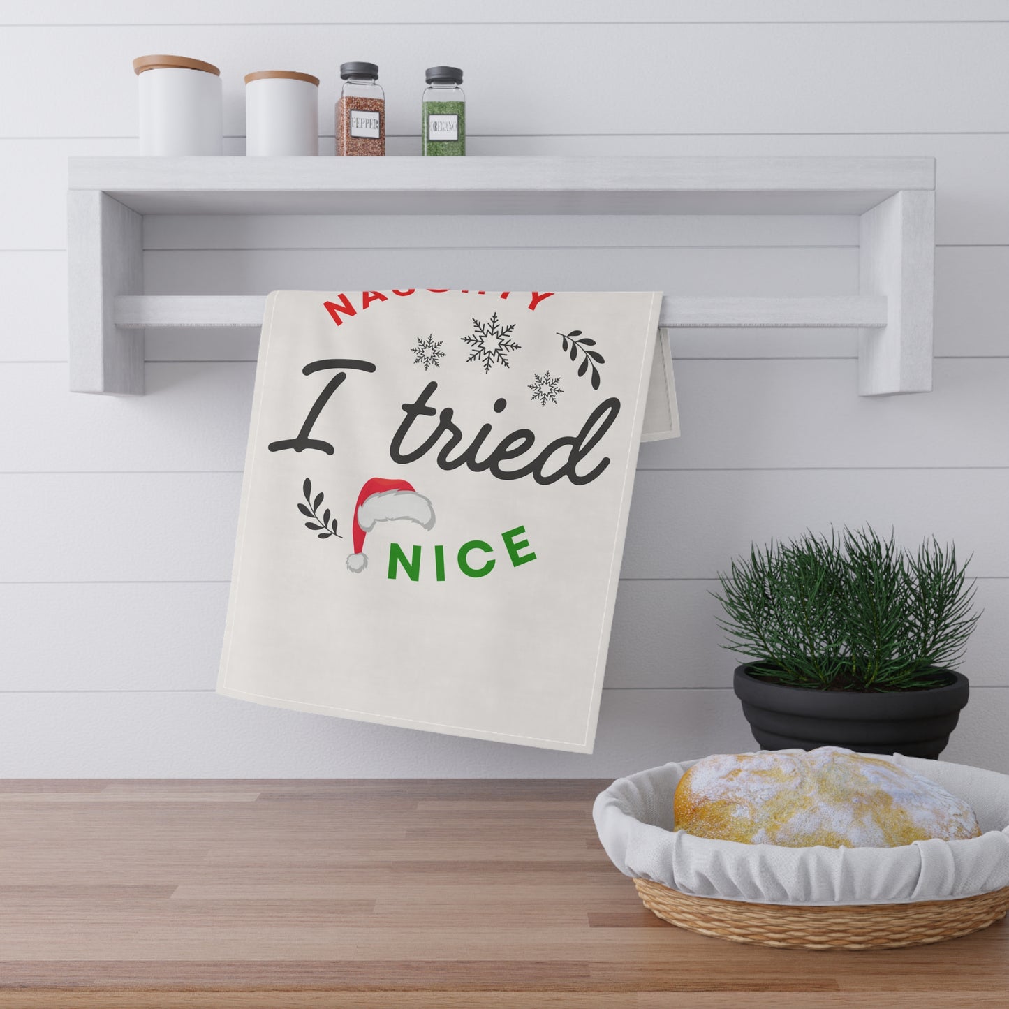 Naughty Nice I tried Tea Towels (cotton)