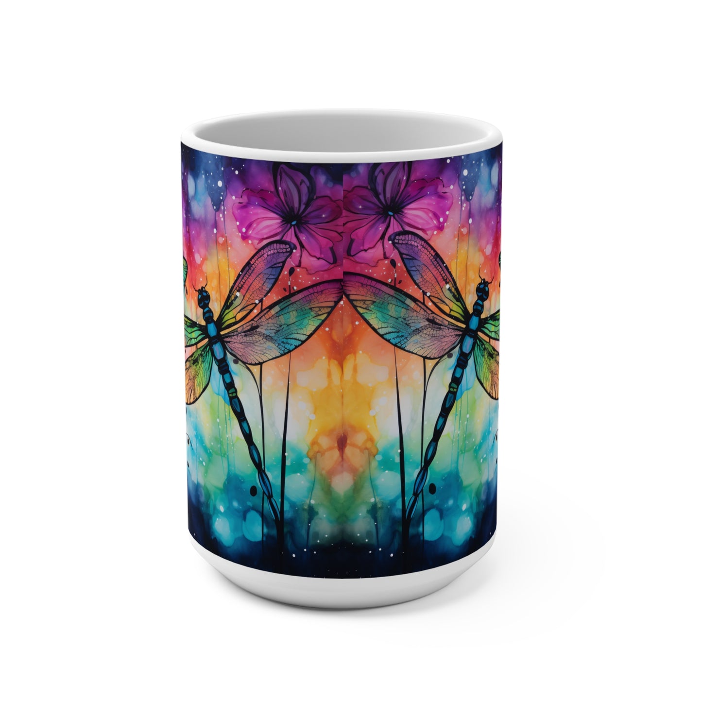 Watercolor Fireflies Mug 15oz