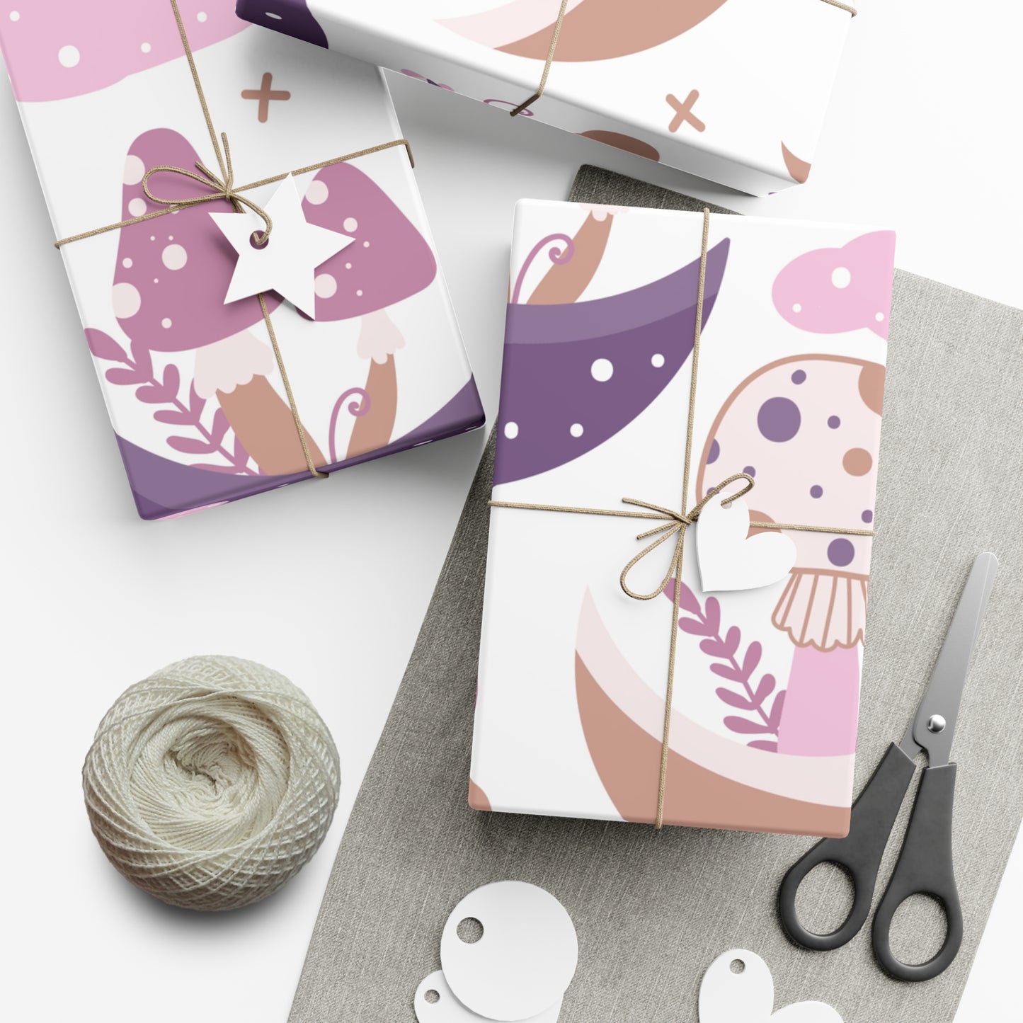 Mushroom Garden Gift Wrap Papers