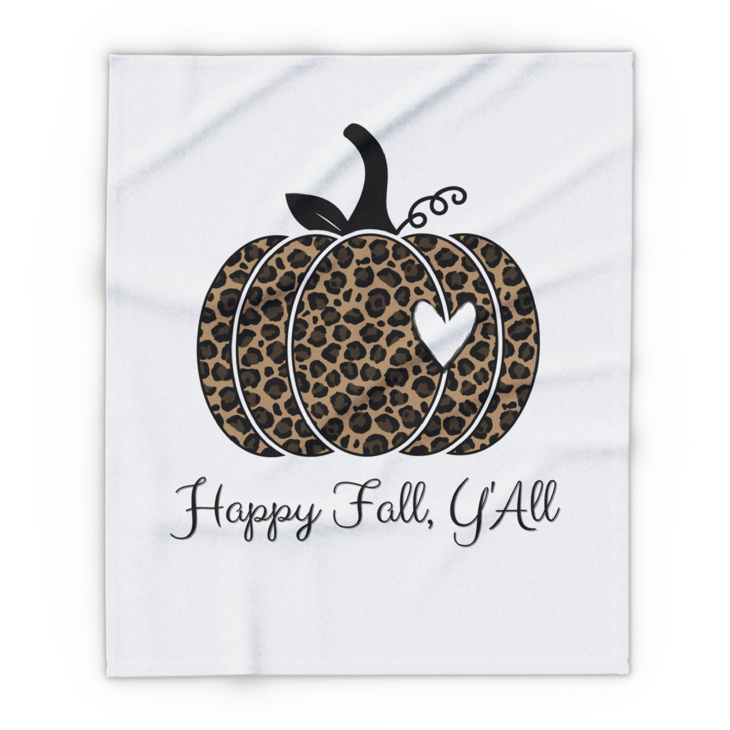 Happy Fall Y'all Arctic Fleece Blanket | Cozy Autumn-Themed Throw Blanket