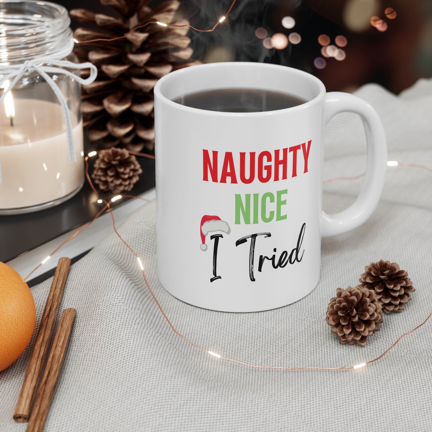 Naughty, Nice, I tried Mug 11oz