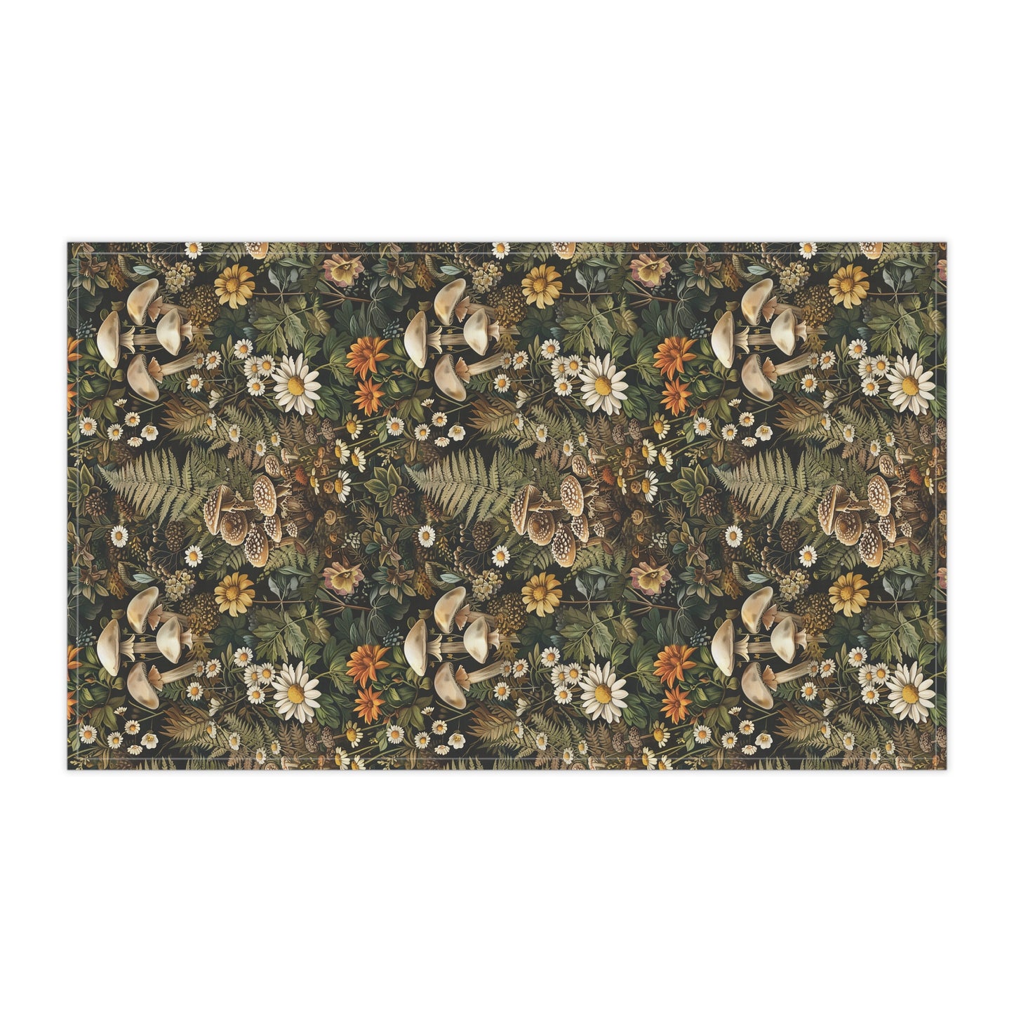 Woodland Flora Red Kitchen Towel