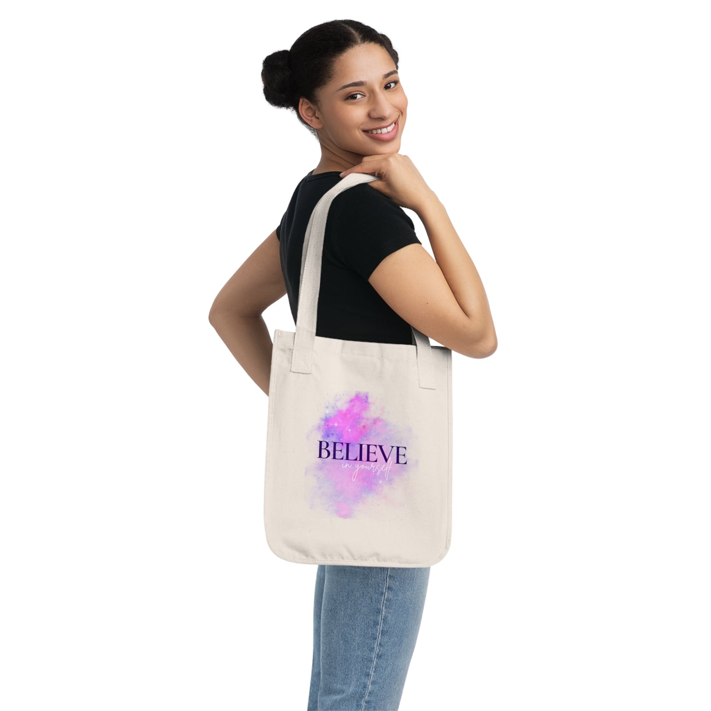 Believe in yourself Organic Canvas Tote Bag