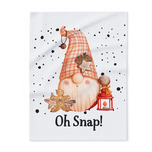 Oh Snap! Arctic Fleece Blanket | Cozy Holiday-Themed Throw Blanket