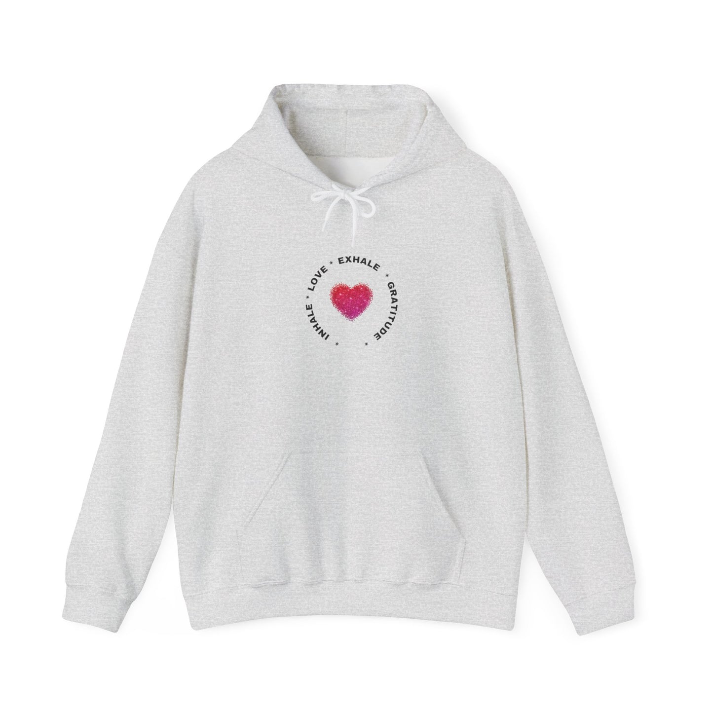 Inhale Love, Exhale Gratitude Unisex Heavy Blend™ Hooded Sweatshirt