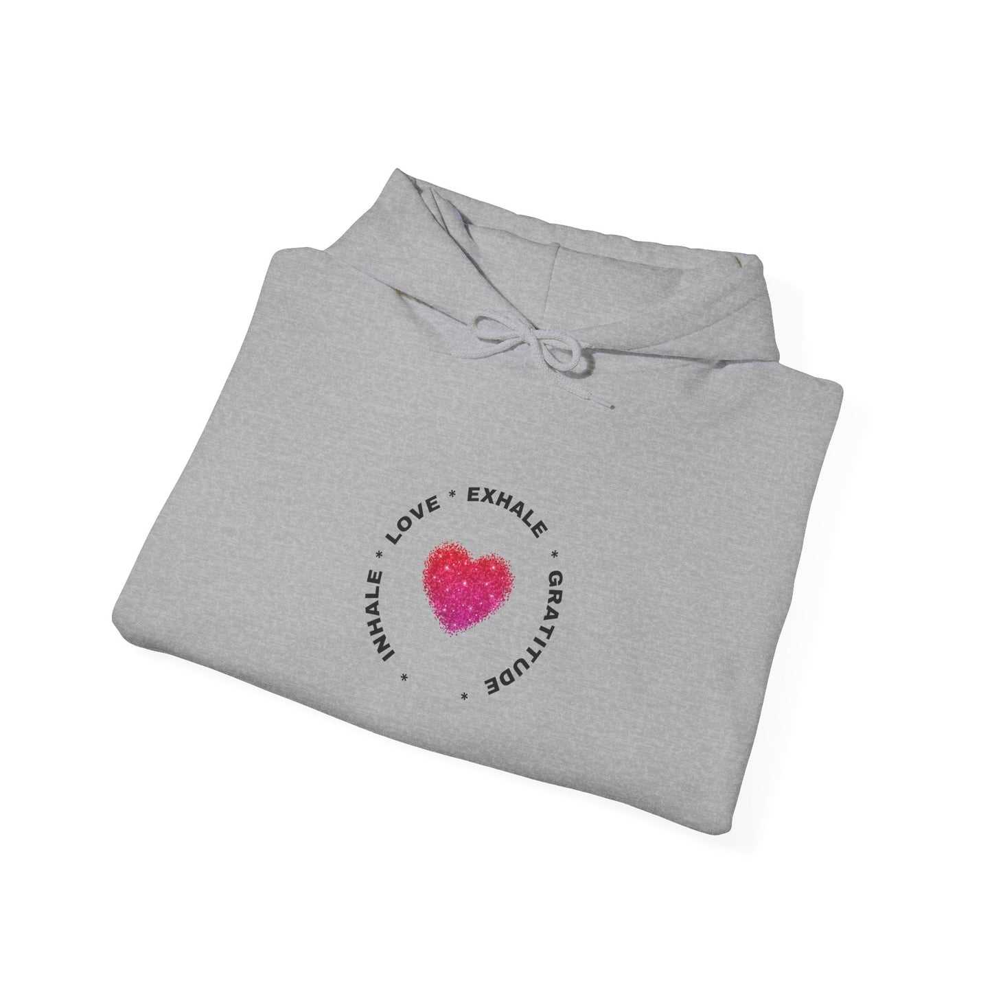 Inhale Love, Exhale Gratitude Unisex Heavy Blend™ Hooded Sweatshirt